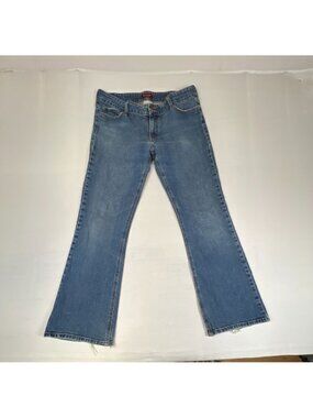 Levi's Womens Jeans 14 Medium Slender Boot Cut 526 Blue Denim Stretch Retro
